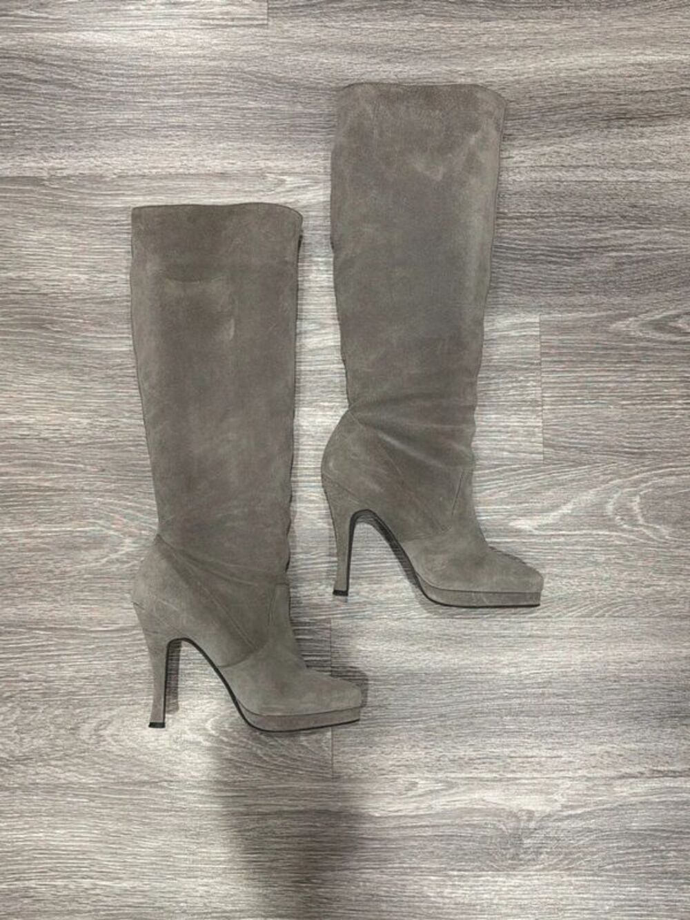 BCBGeneration knee-high tall suede platform boots size 7.5